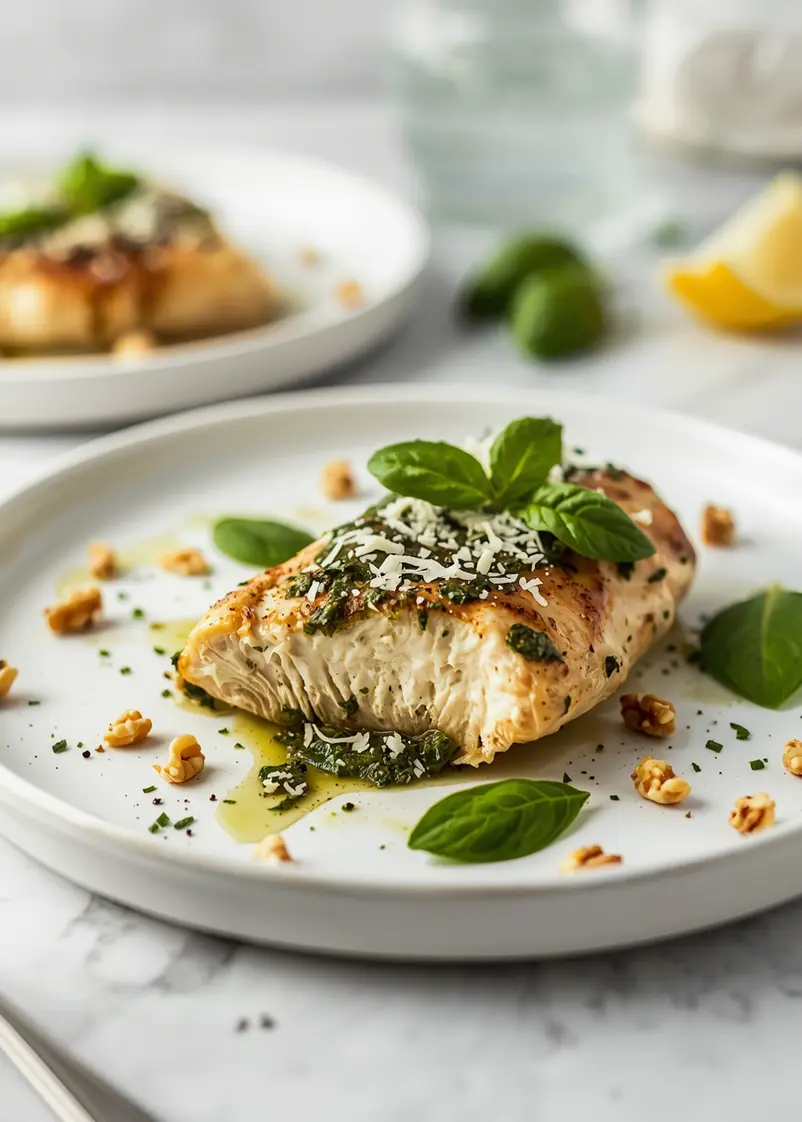 pesto baked chicken recipe easy ready to serve