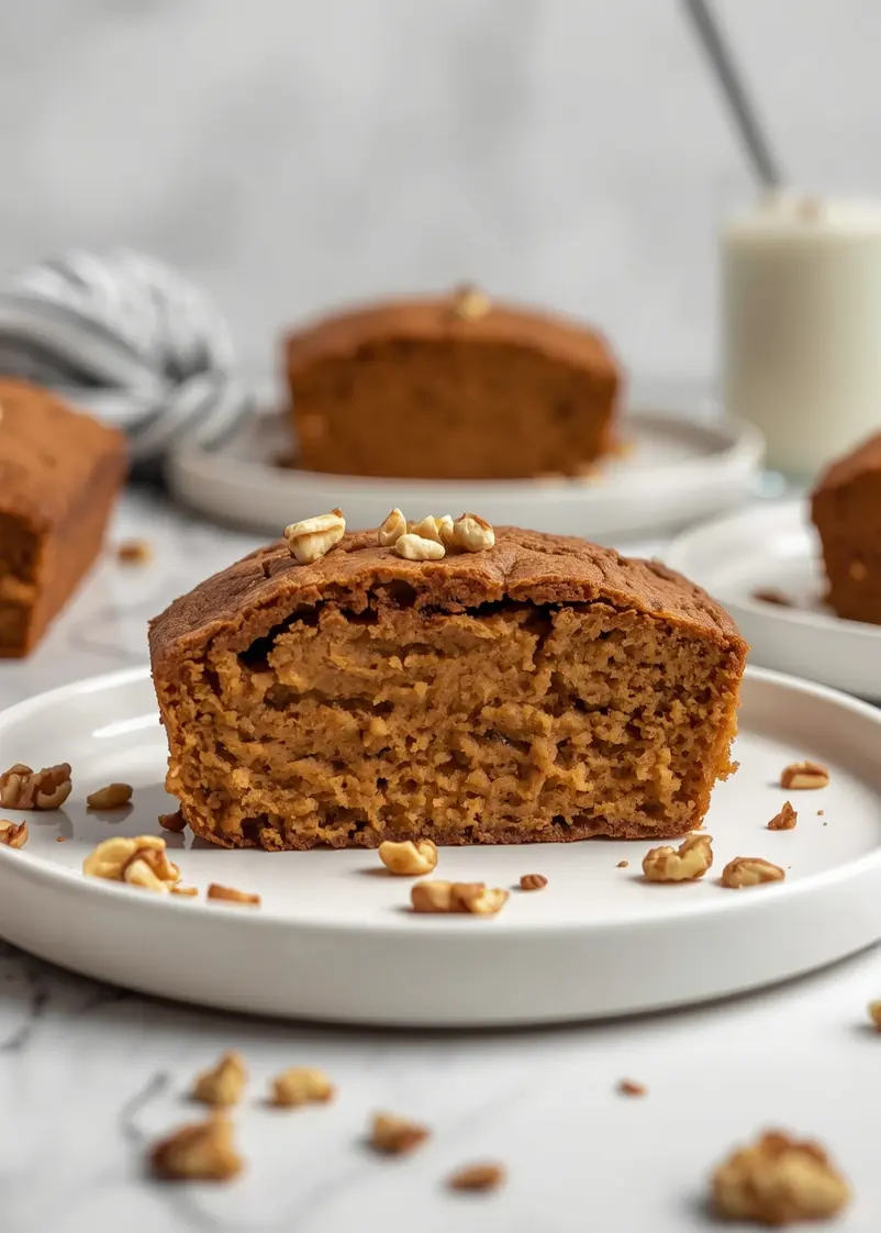 pumpkin banana bread recipe fall ready to serve