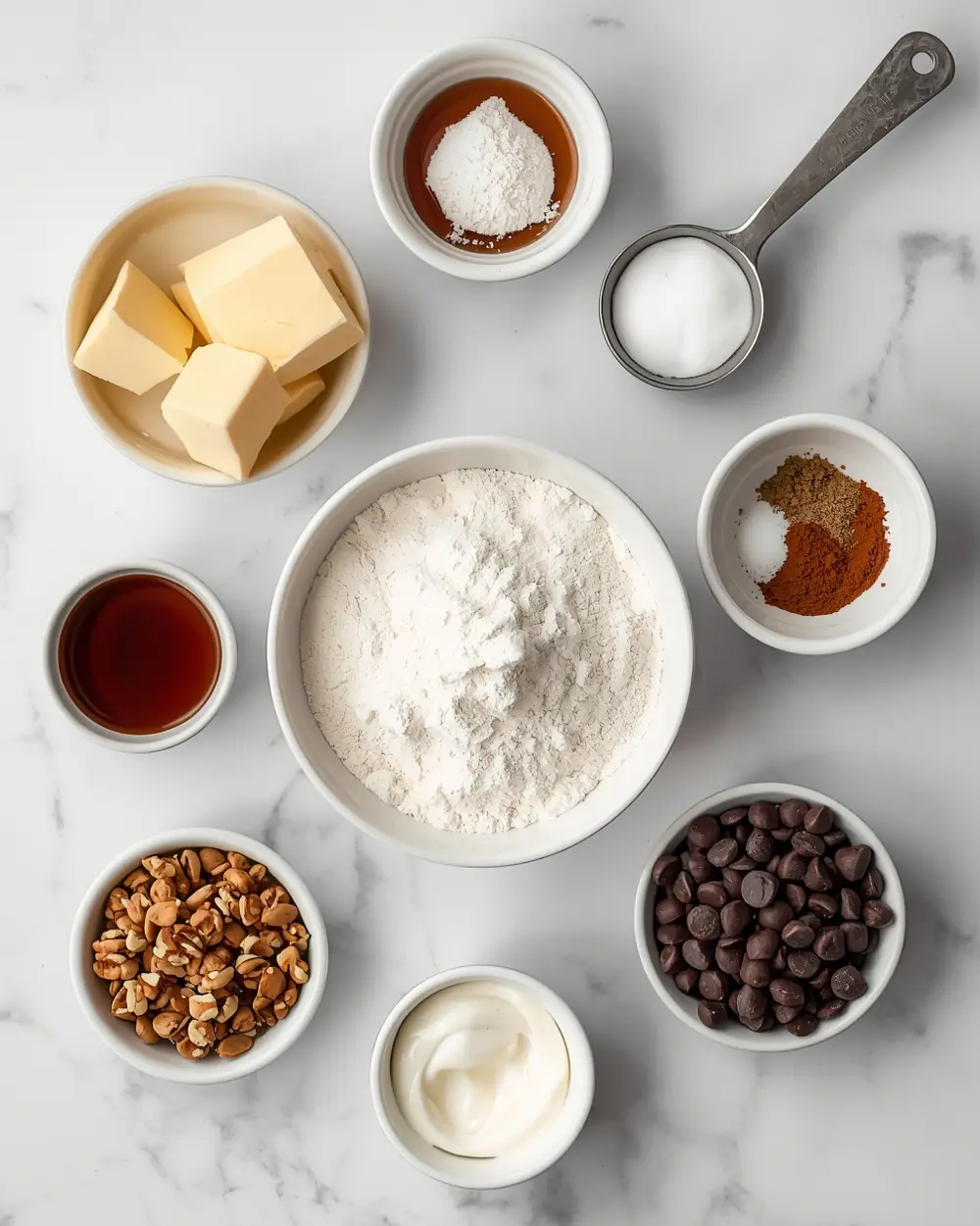 Ingredients for pumpkin chocolate chip cookies recipe