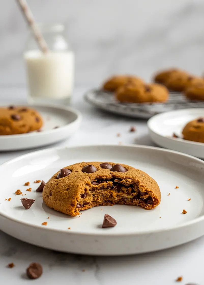 pumpkin chocolate chip cookies recipe ready to serve