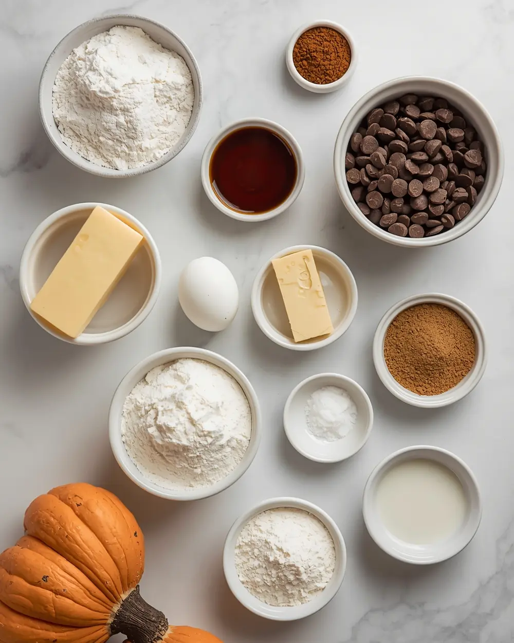 Ingredients for pumpkin cookies recipe easy fall