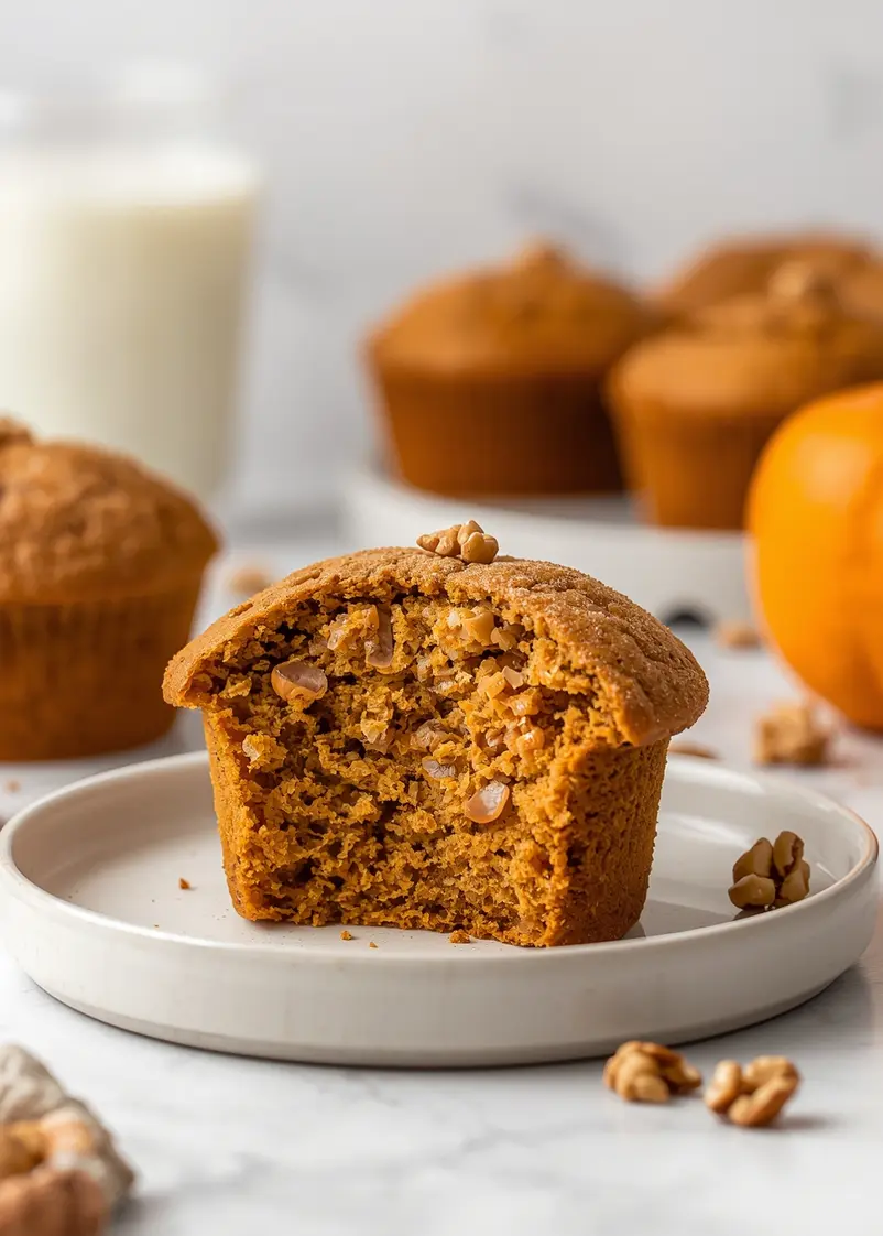 pumpkin cream cheese muffins recipe ready to serve