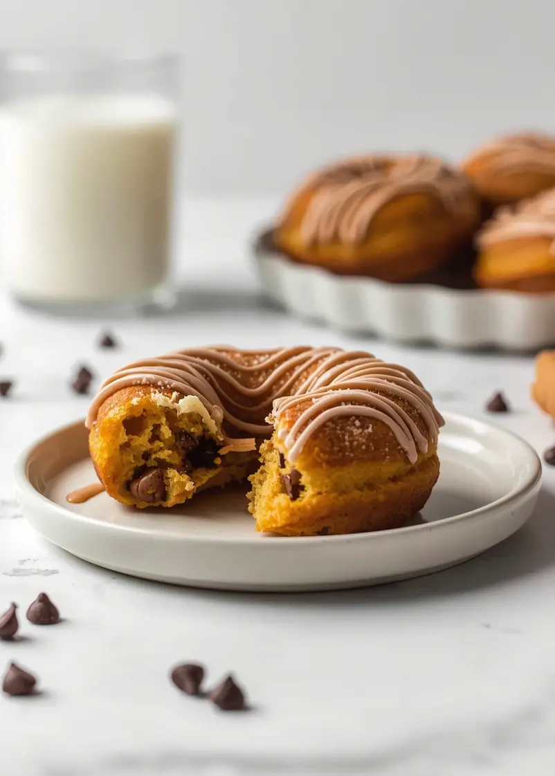 pumpkin donuts recipe easy fall ready to serve