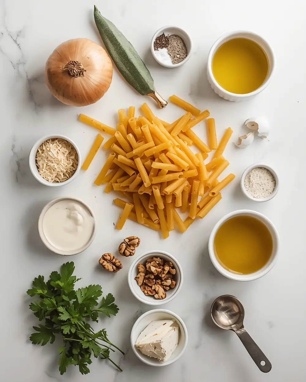 Ingredients for pumpkin pasta recipe easy fall