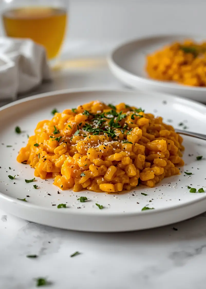 pumpkin risotto recipe easy fall ready to serve