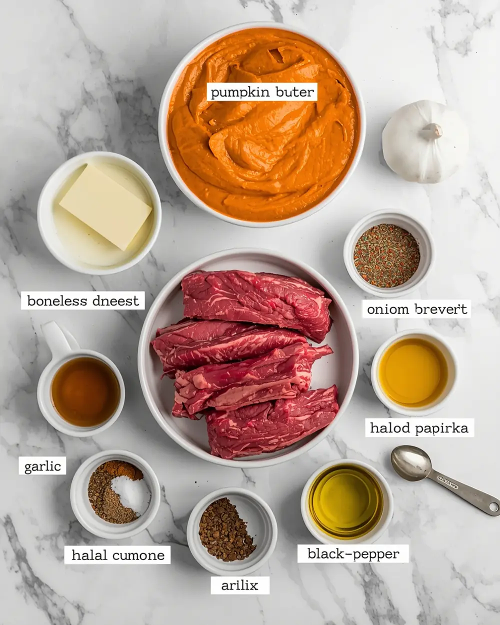 Ingredients for pumpkin soup recipe easy fall
