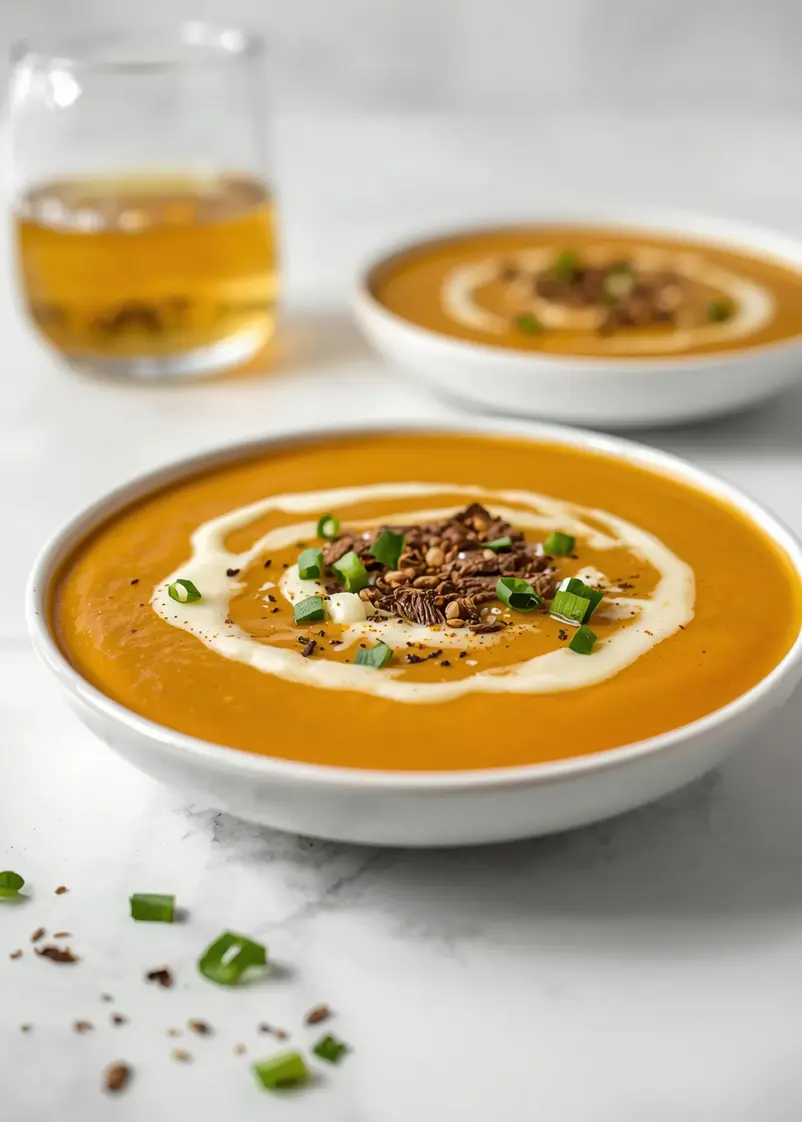 pumpkin soup recipe easy fall ready to serve