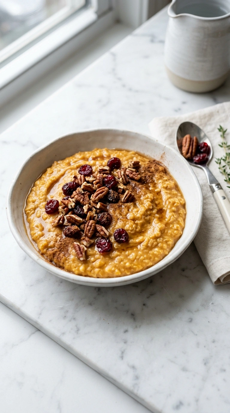 Simple Pumpkin Oatmeal for a Quick and Easy Fall Breakfast