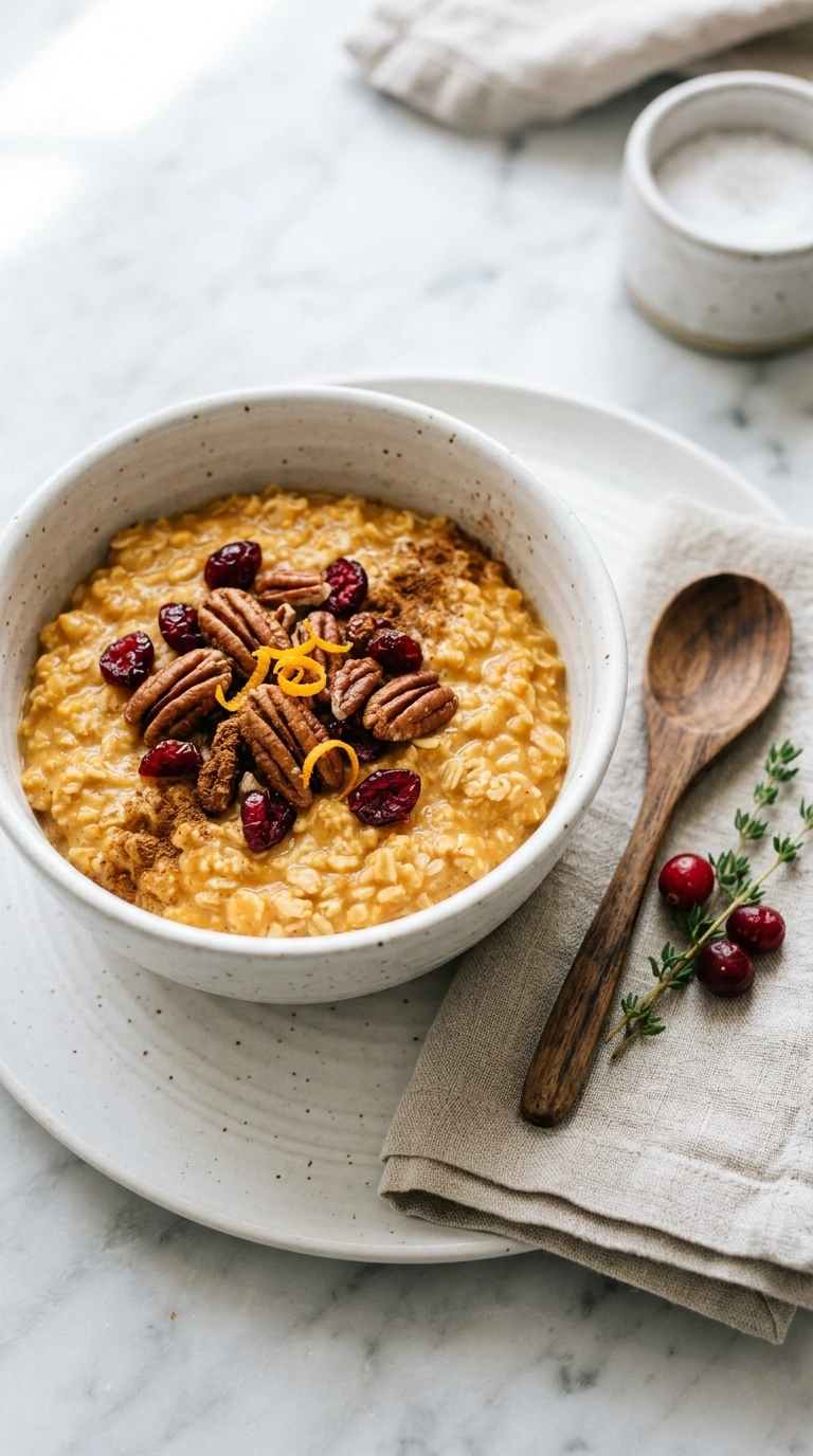 pumpkin oatmeal recipe easy fall ready to serve