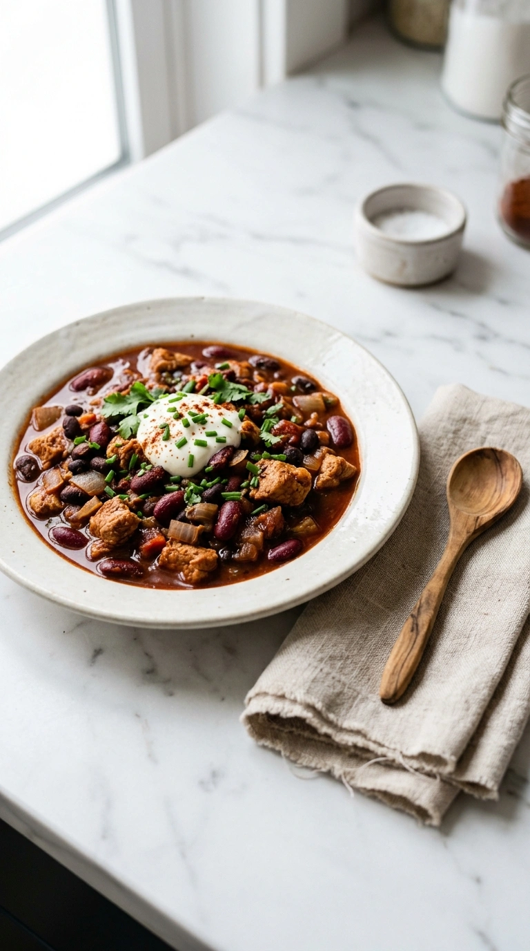 slow cooker turkey chili recipe fall ready to serve