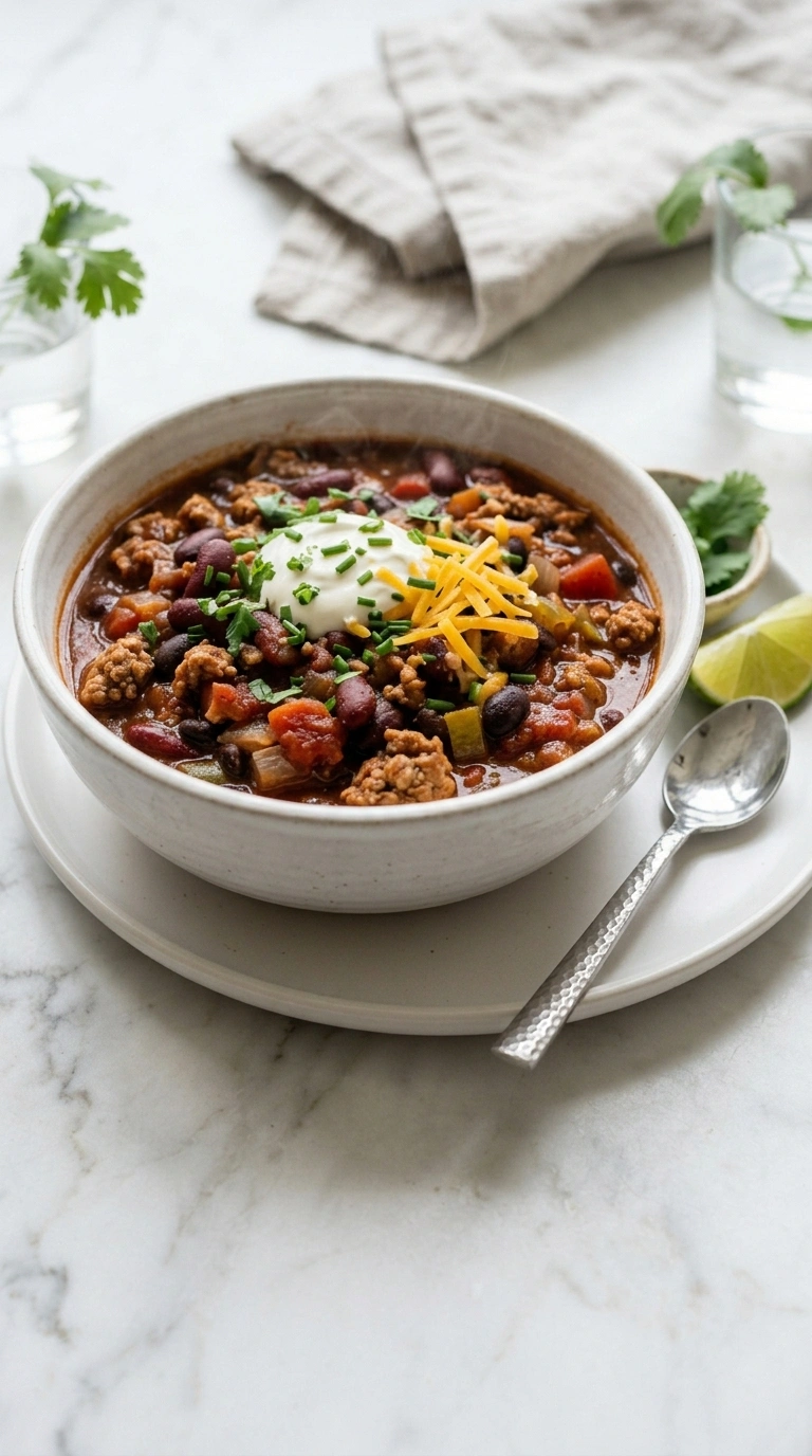 Easy Slow Cooker Turkey Chili for Simple Fall Dinners