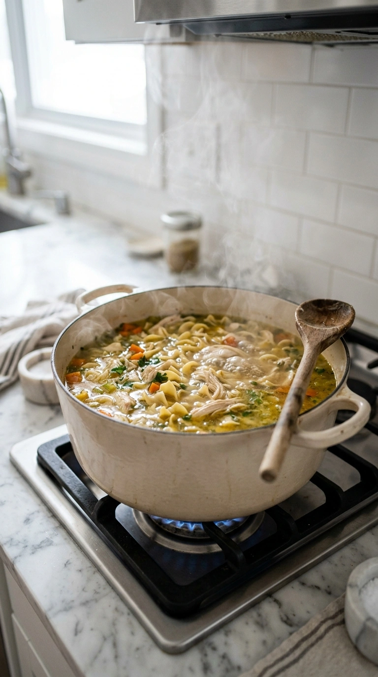 Cooking instructions for slow cooker chicken noodle soup fall