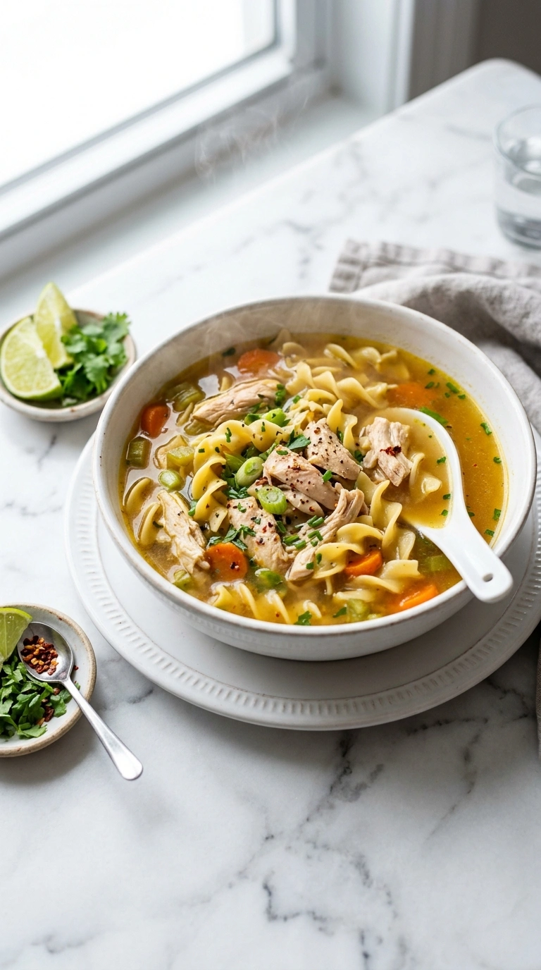 Simple Slow Cooker Chicken Noodle Soup for Easy Fall Dinners