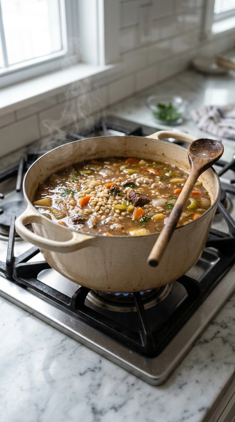 Cooking instructions for slow cooker beef barley soup fall