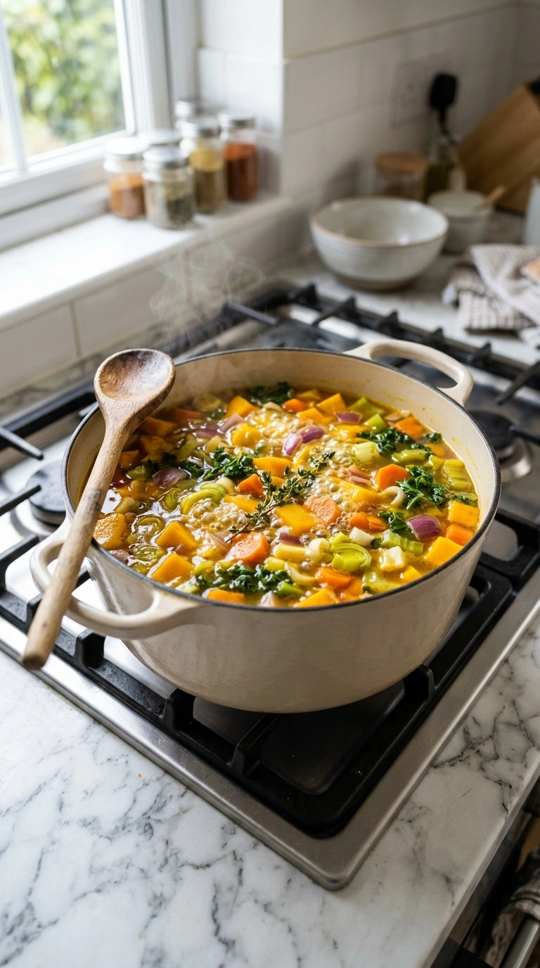 Cooking instructions for slow cooker vegetable soup fall