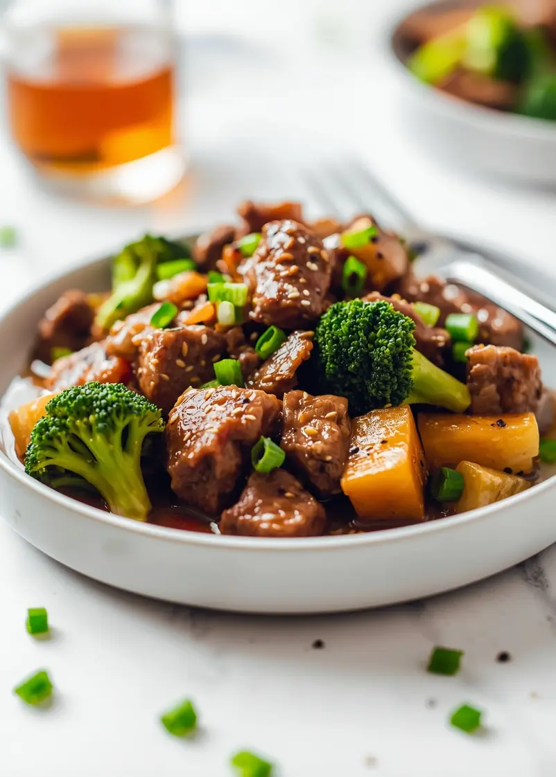 slow cooker beef and broccoli recipe ready to serve