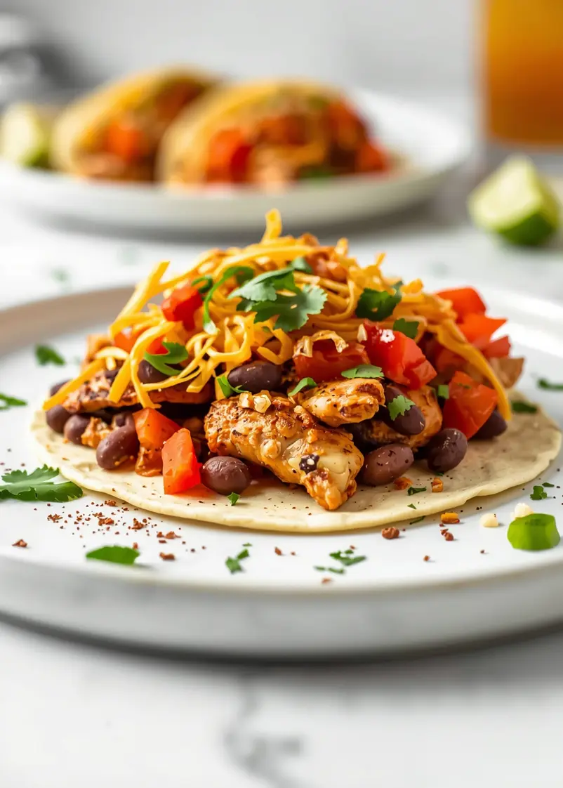 slow cooker chicken tacos recipe ready to serve