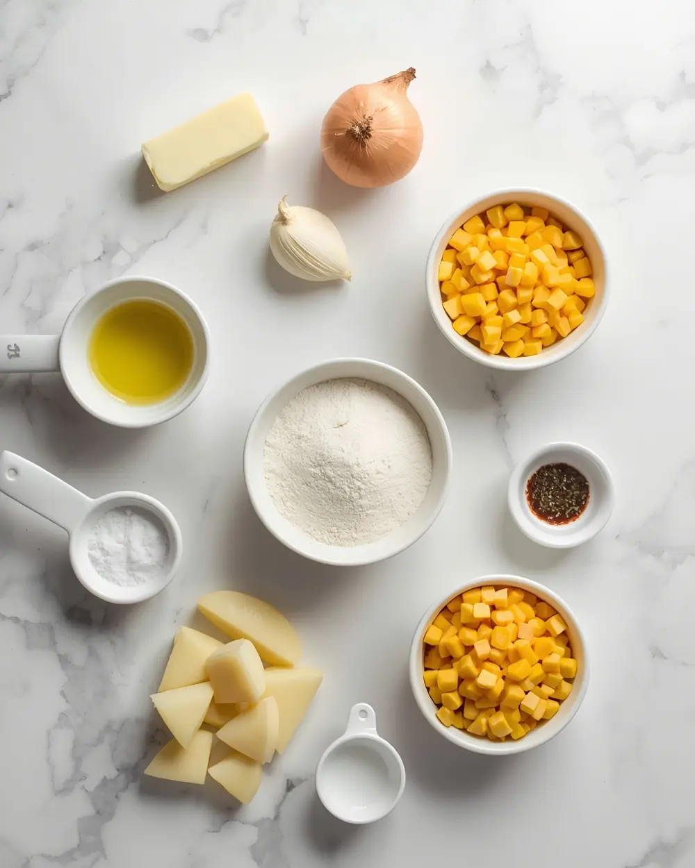 Ingredients for slow cooker corn chowder recipe easy