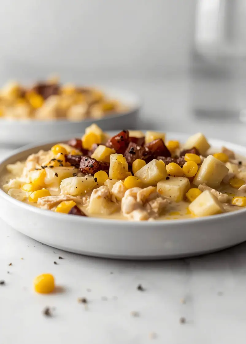 slow cooker corn chowder recipe easy ready to serve