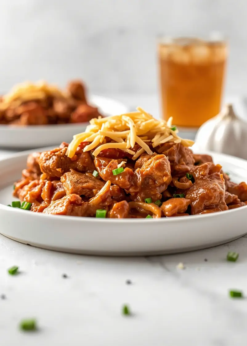 slow cooker pulled chicken recipe ready to serve