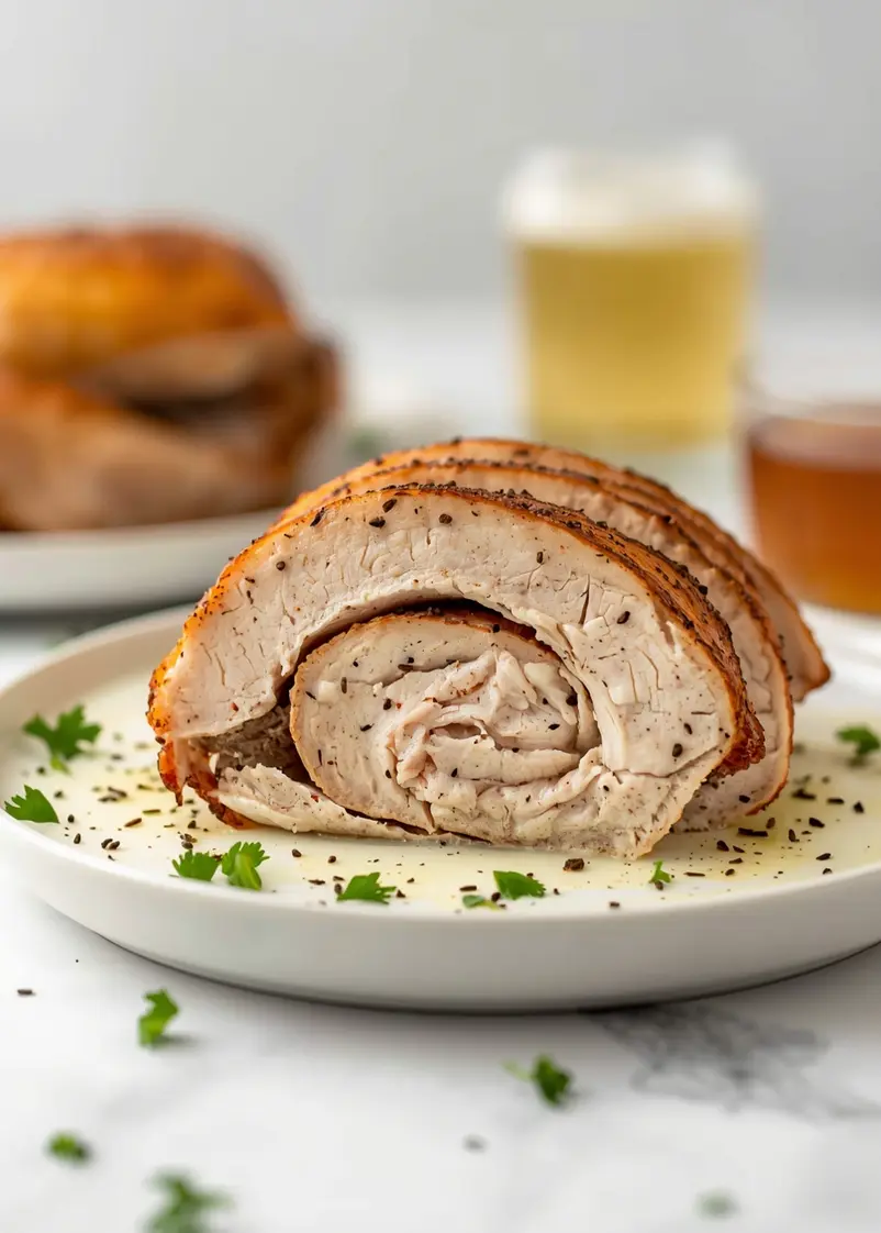 slow cooker thanksgiving turkey recipe ready to serve