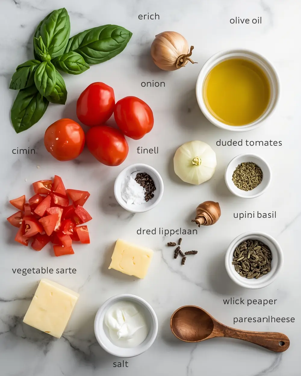 Ingredients for slow cooker tomato soup recipe easy