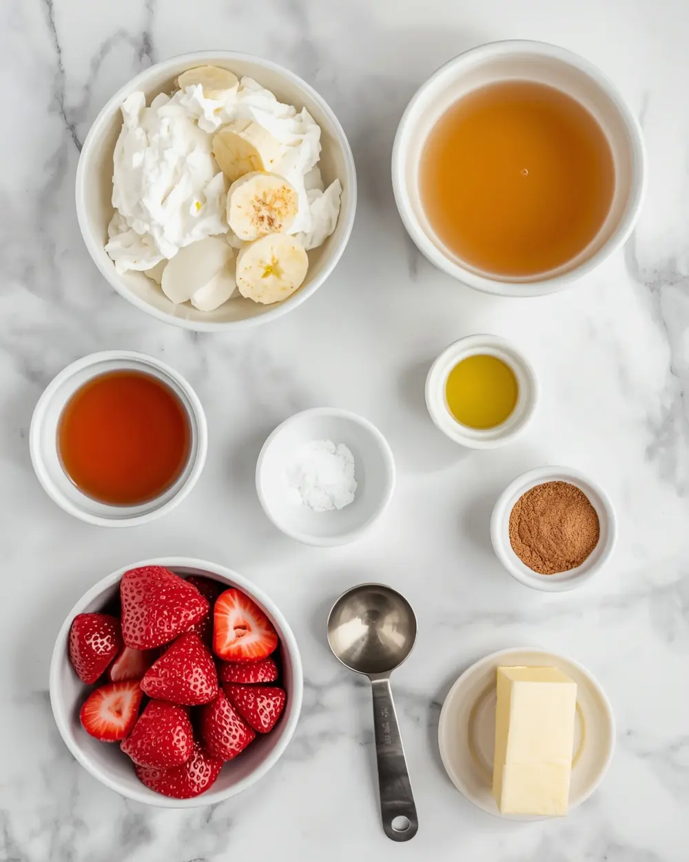 Ingredients for strawberry nice cream recipe easy