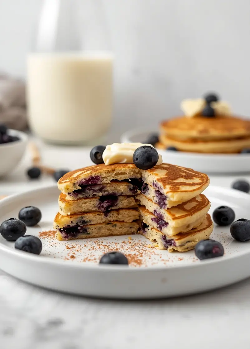summer blueberry pancakes recipe easy ready to serve