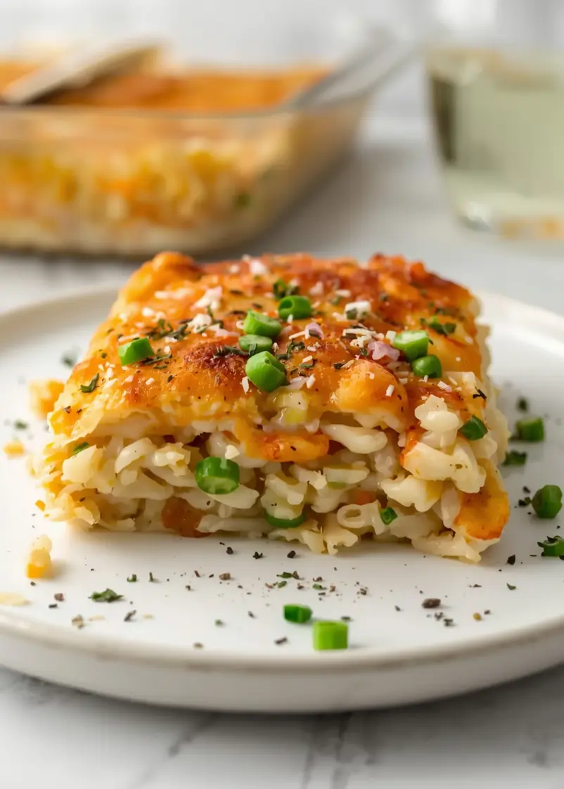 summer chicken rice casserole recipe ready to serve