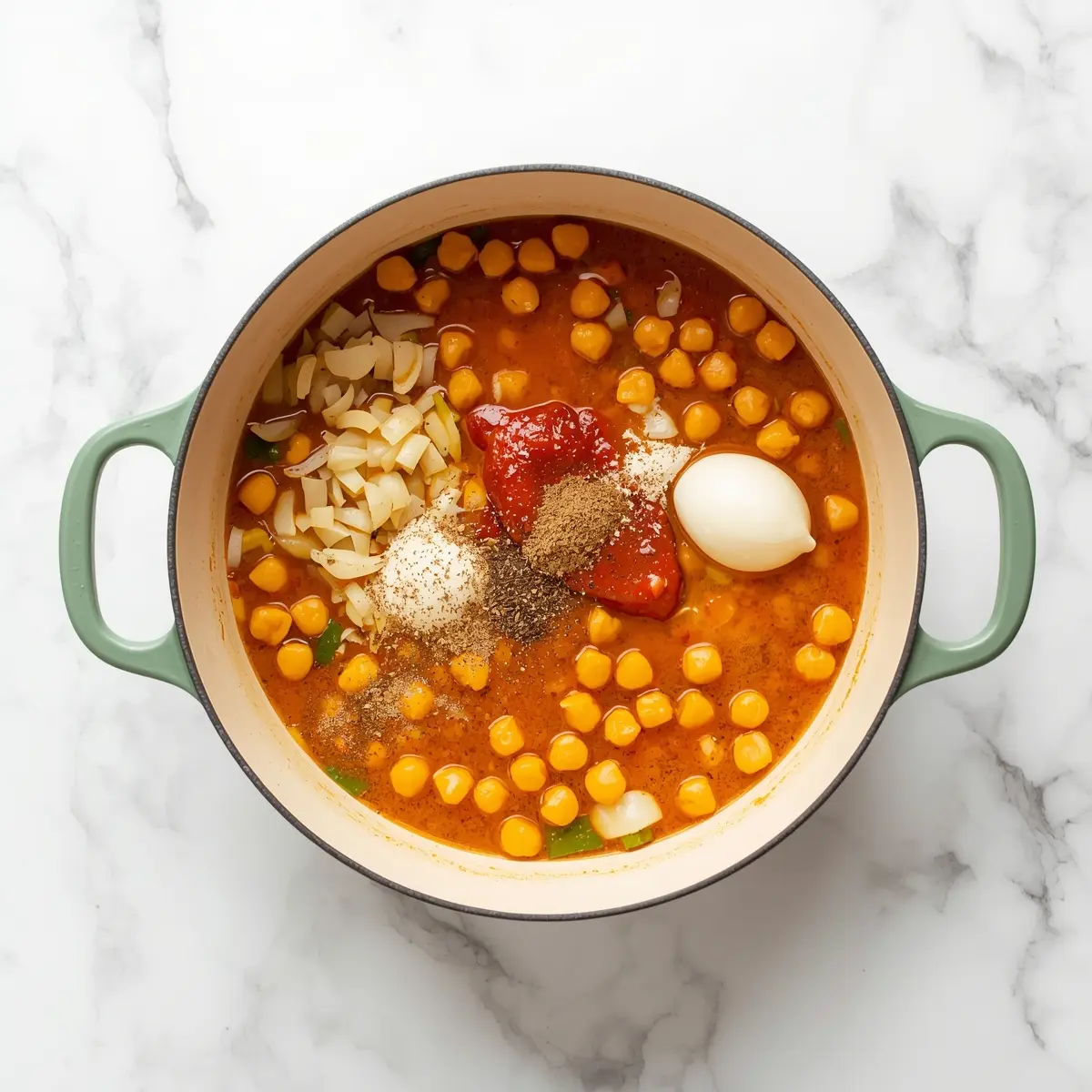 Cooking instructions for summer chickpea tikka masala recipe