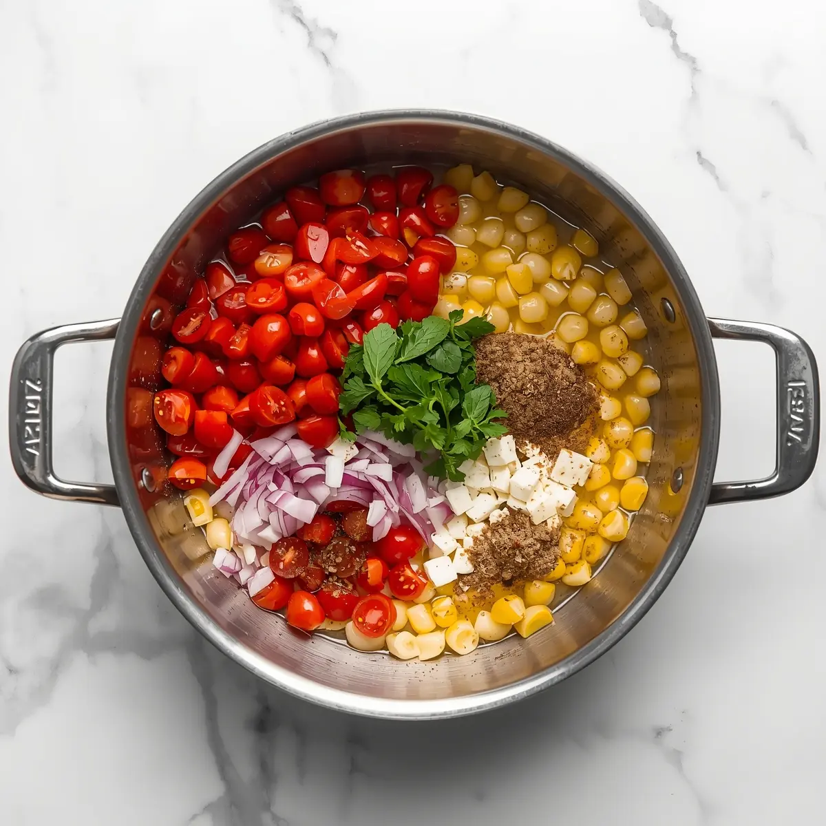 Cooking instructions for summer corn salad recipe
