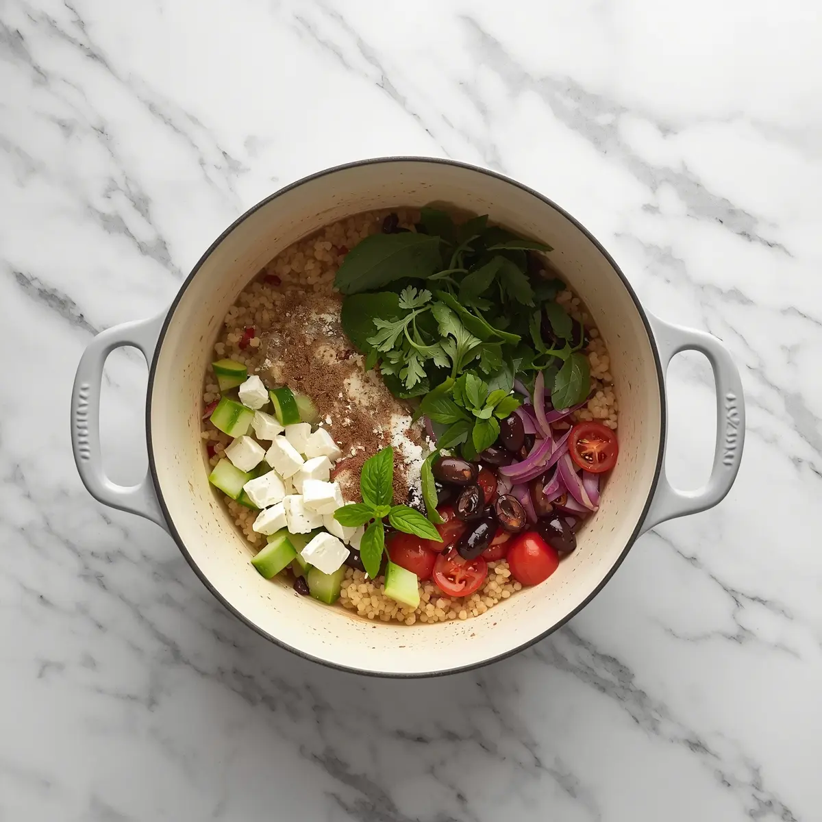 Cooking instructions for summer couscous salad recipe