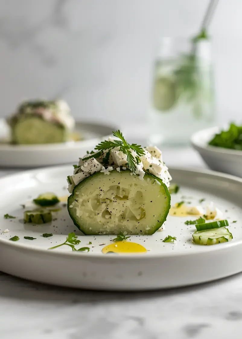summer cucumber salad recipe ready to serve
