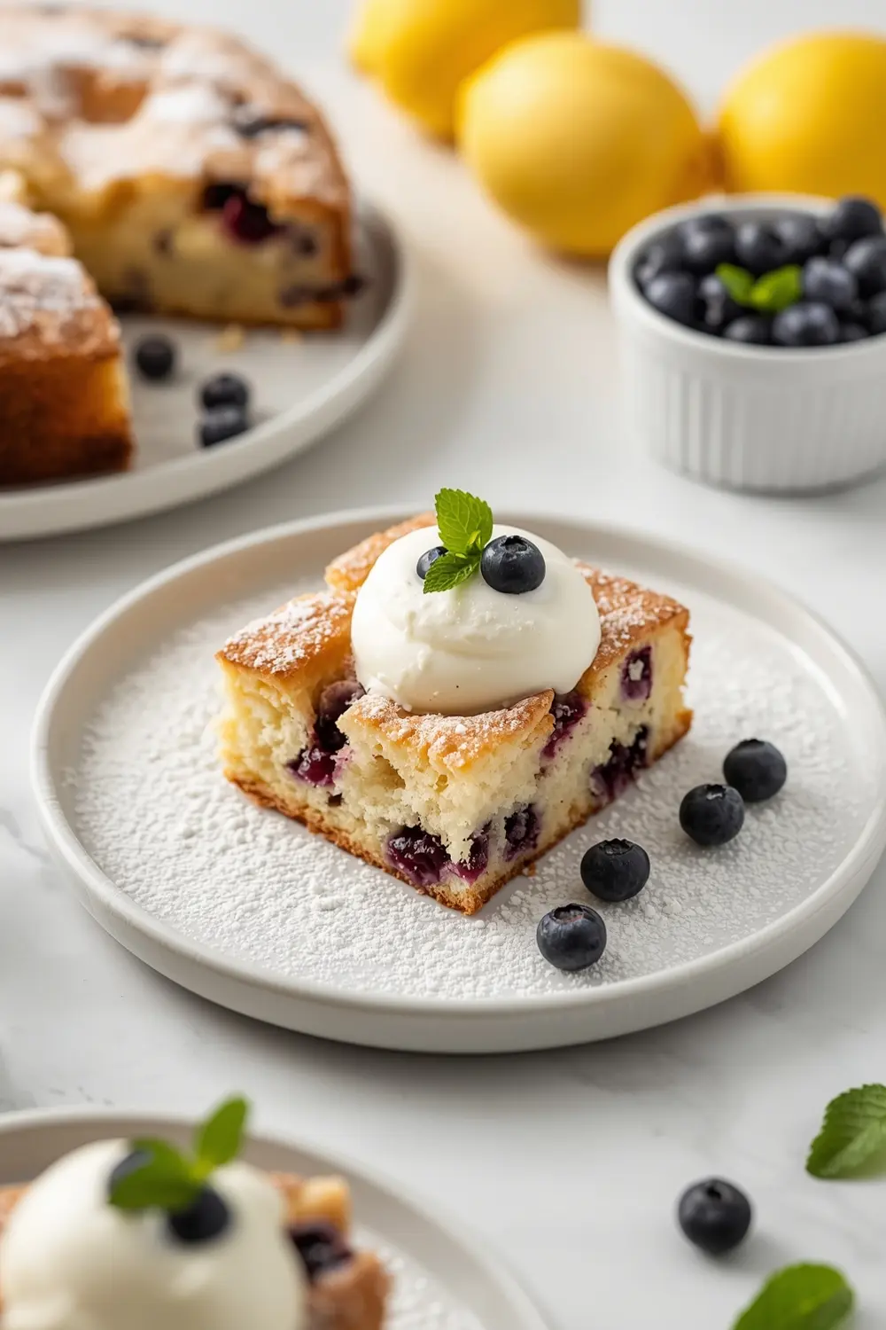 summer lemon blueberry cake recipe