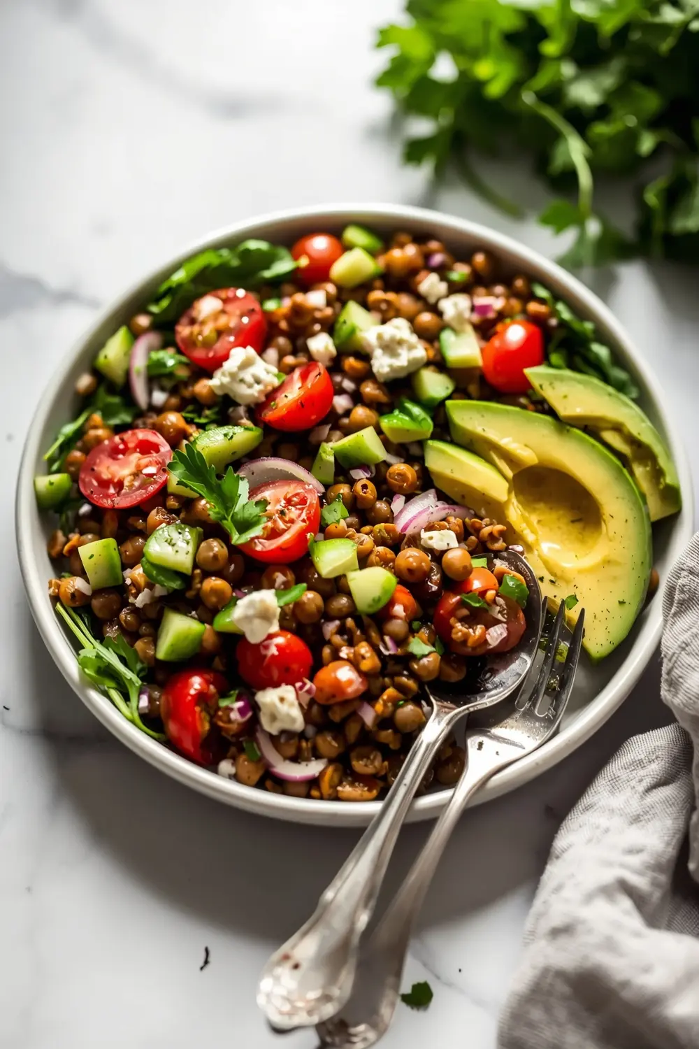 summer lentil salad recipe