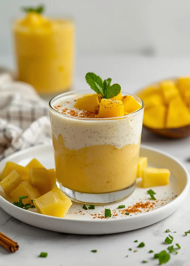 summer mango smoothie recipe ready to serve