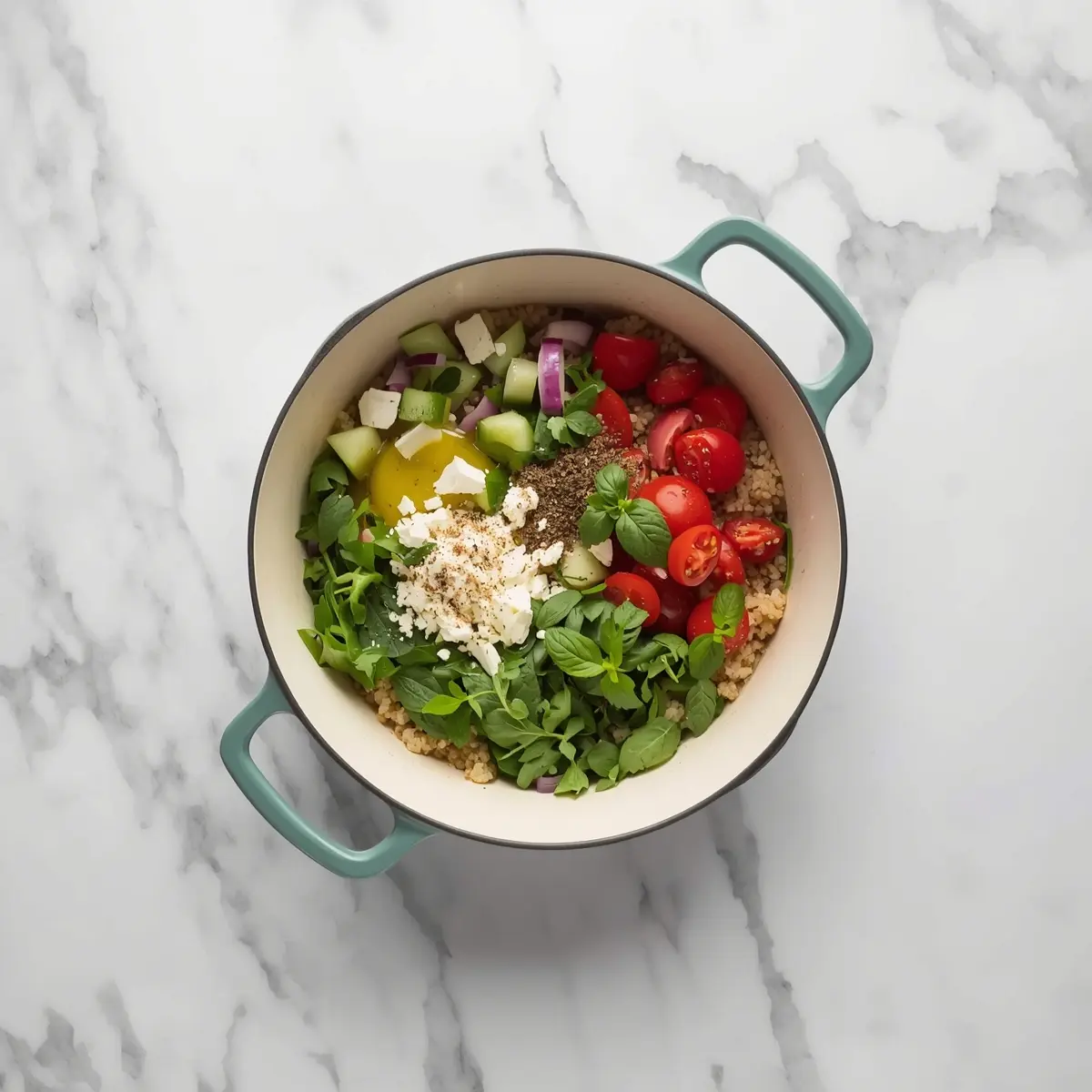 Cooking instructions for summer quinoa salad recipe