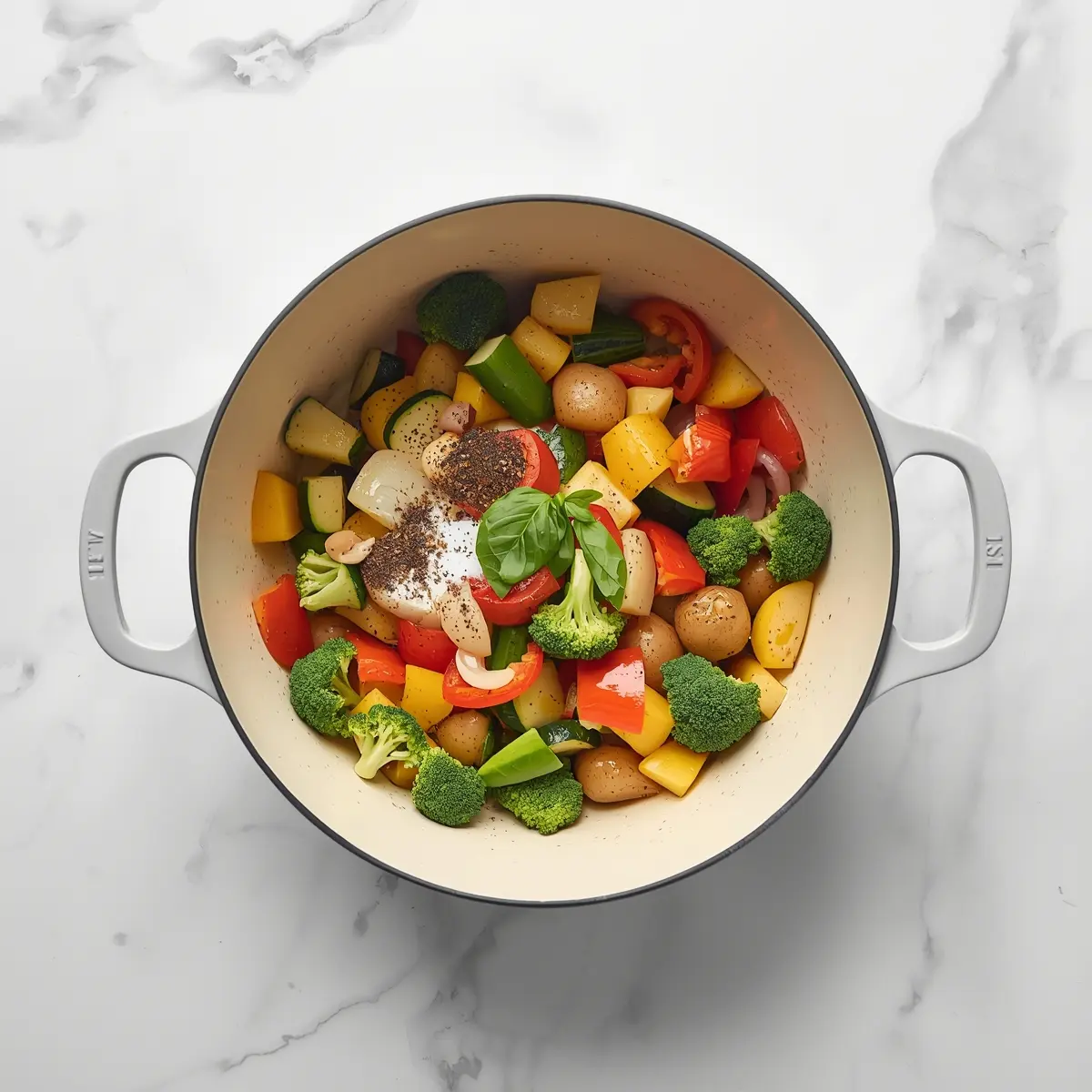 Cooking instructions for summer roasted vegetables recipe