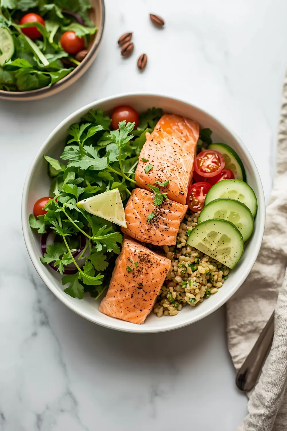 summer salmon bowl recipe easy