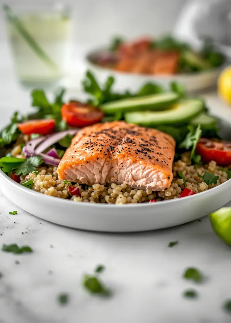 summer salmon bowl recipe easy ready to serve