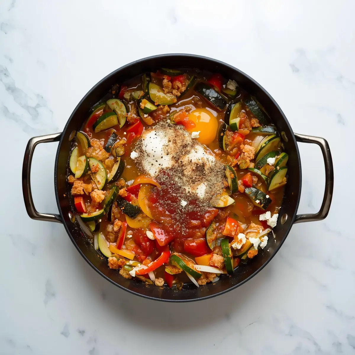 Cooking instructions for summer shakshuka recipe easy dinner