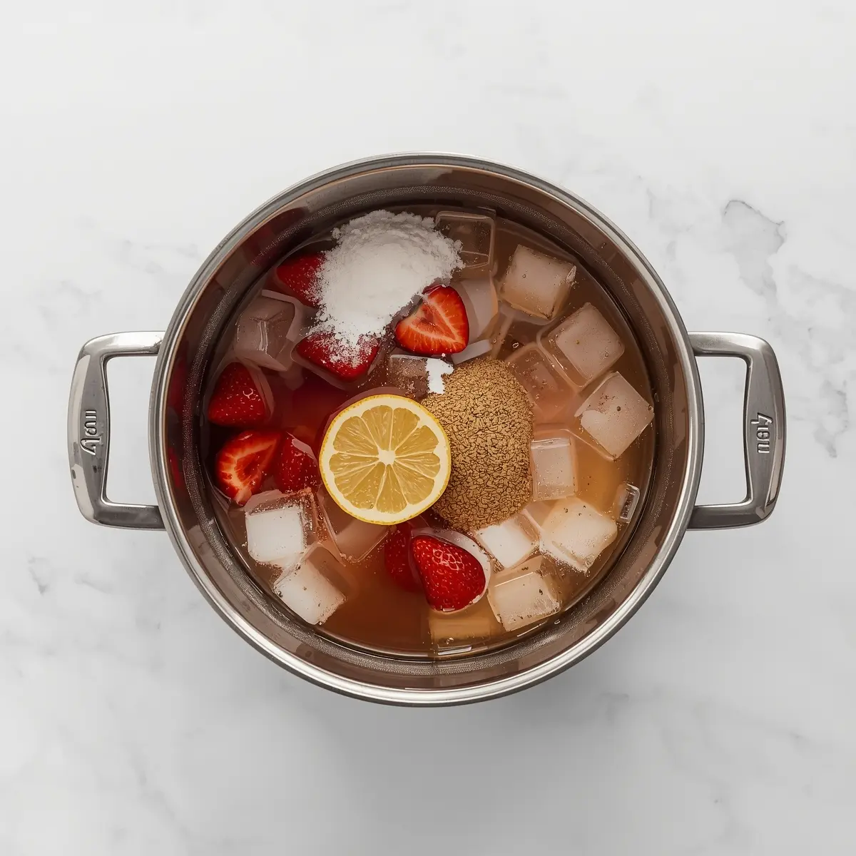 Cooking instructions for summer strawberry lemonade recipe