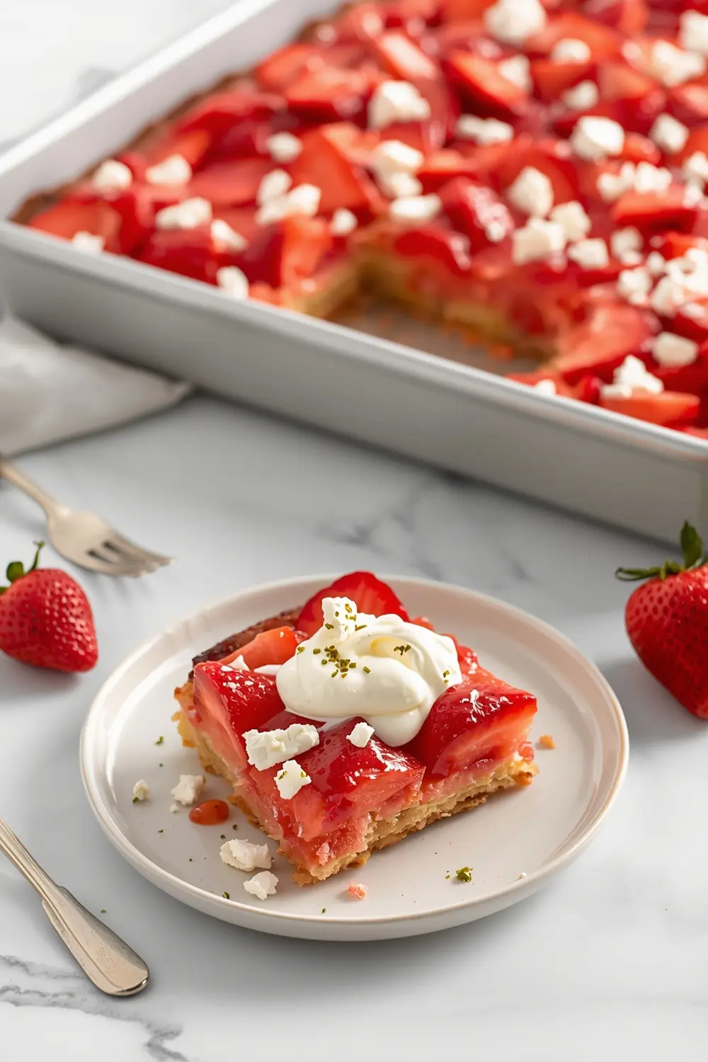 summer strawberry sheet cake recipe