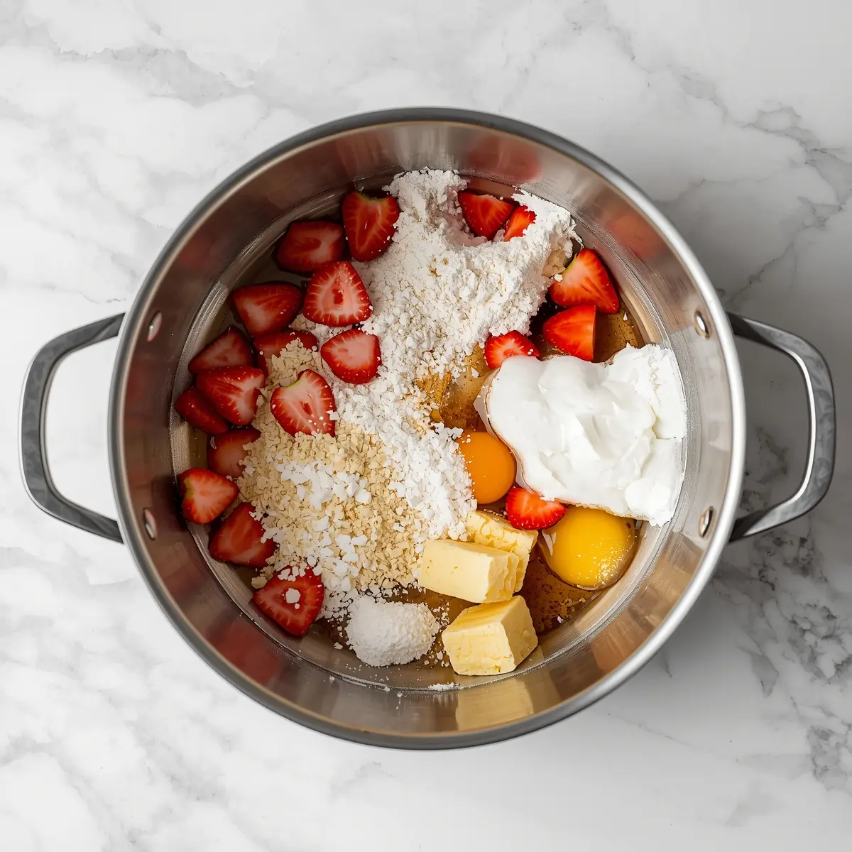 Cooking instructions for summer strawberry sheet cake recipe