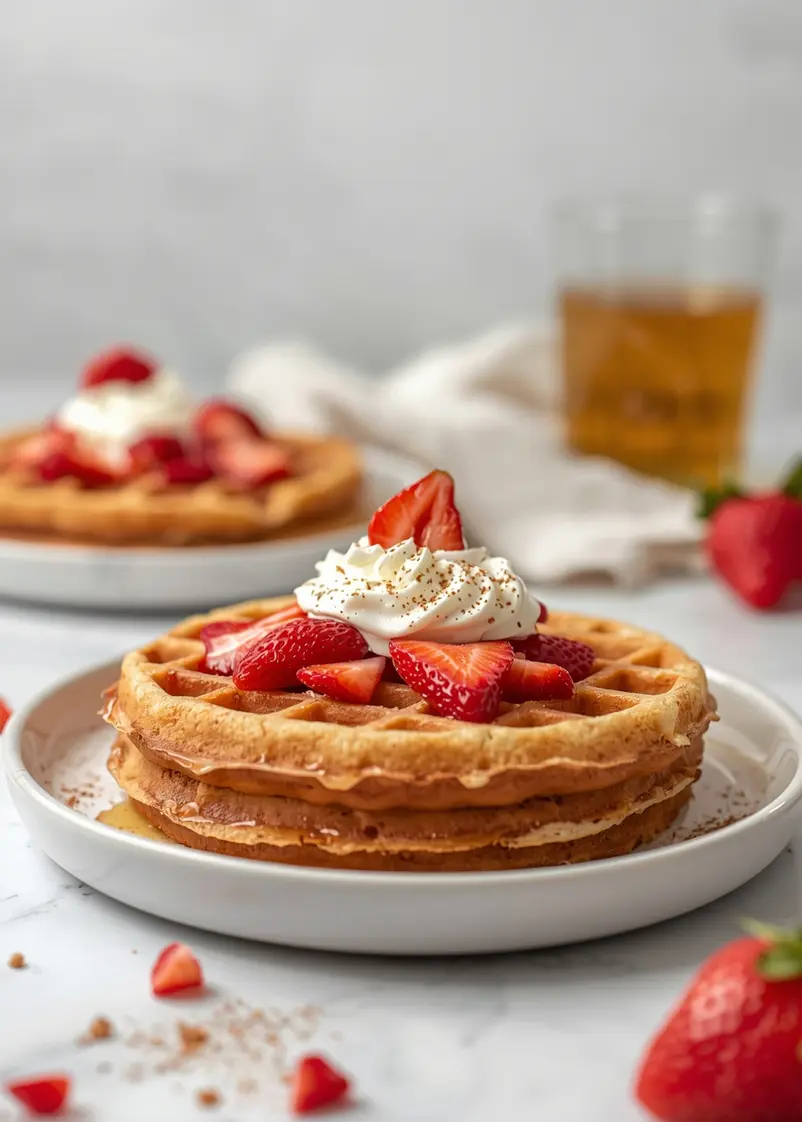 summer strawberry waffles recipe easy ready to serve
