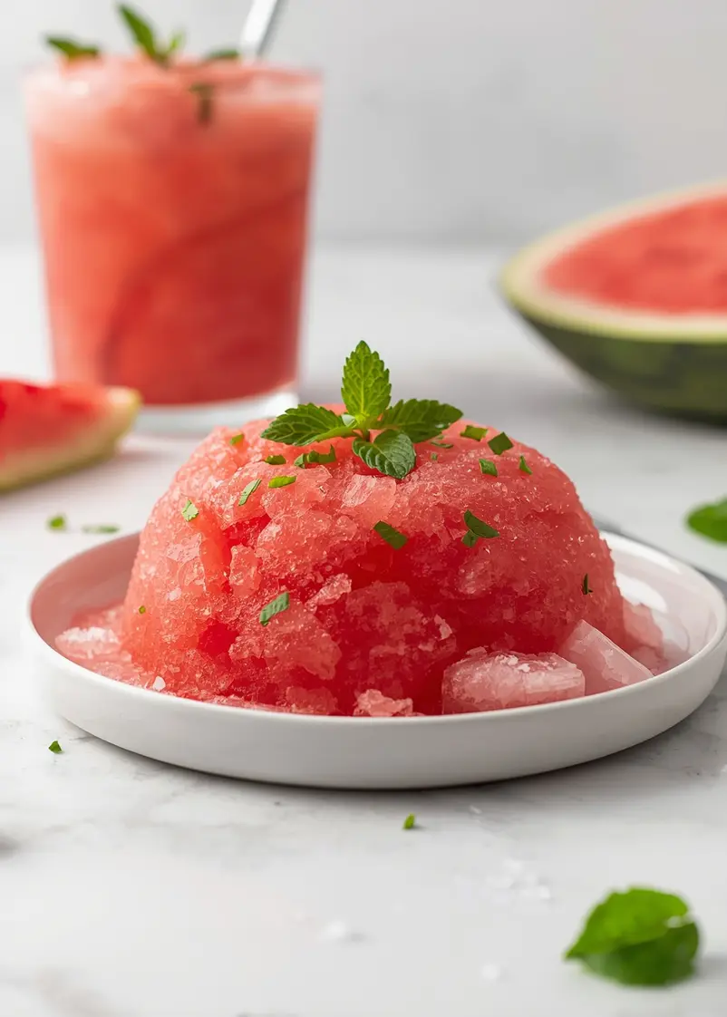 summer watermelon slushie recipe ready to serve