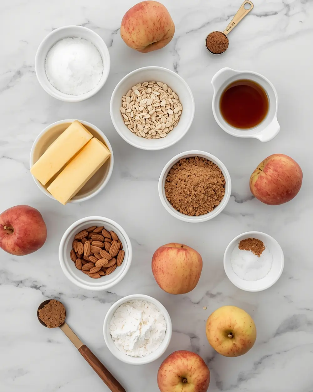 Ingredients for thanksgiving apple crisp recipe easy