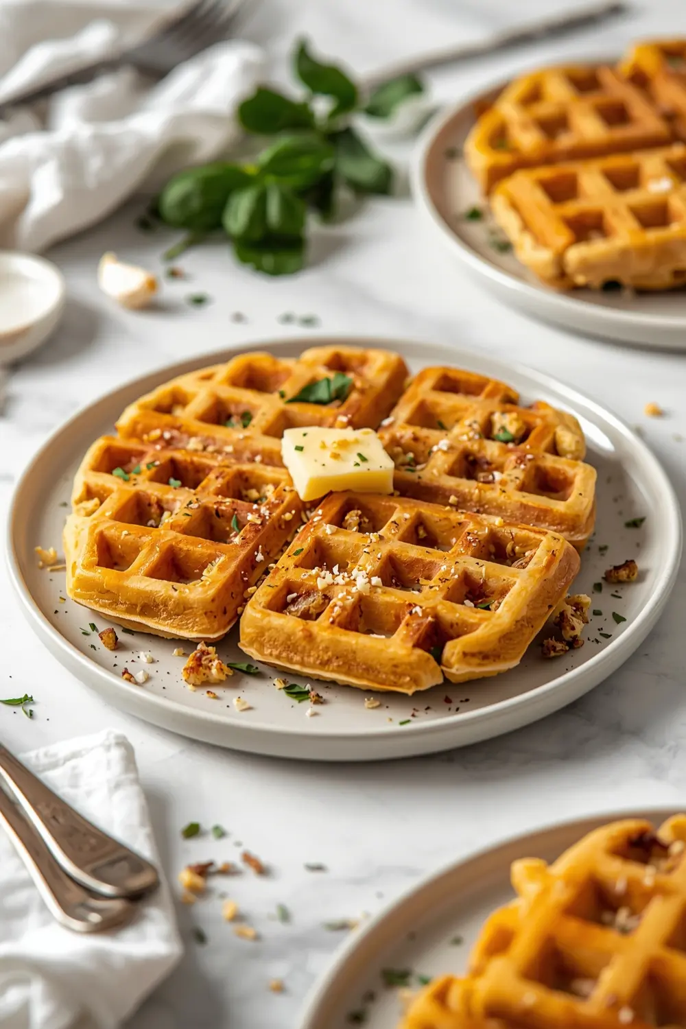 thanksgiving leftover stuffing waffles recipe