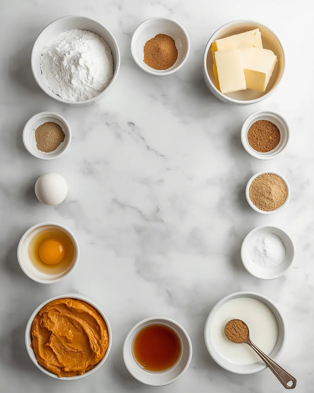 Ingredients for thanksgiving pumpkin cheesecake recipe