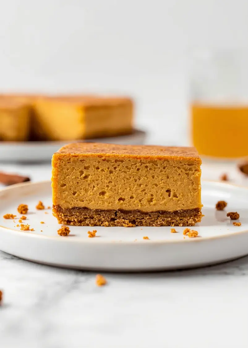 thanksgiving pumpkin cheesecake recipe ready to serve